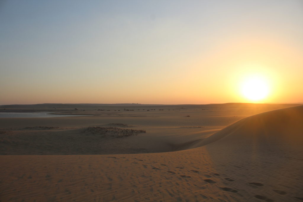 Final de tarde no deserto, tirada por mim.